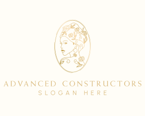 Turban Floral Woman logo design