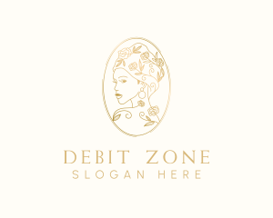 Turban Floral Woman logo design