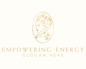 Turban Floral Woman logo design