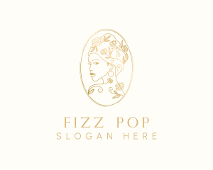 Turban Floral Woman logo design