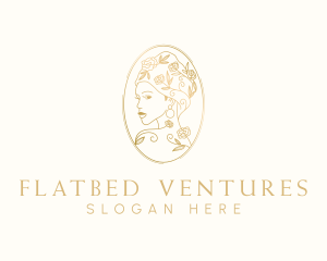 Turban Floral Woman logo design