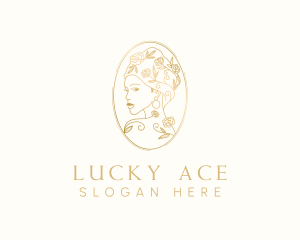 Turban Floral Woman logo design