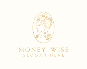 Turban Floral Woman logo design