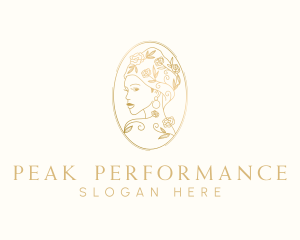 Turban Floral Woman logo design