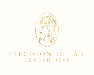 Turban Floral Woman logo design