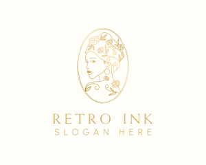 Turban Floral Woman logo design