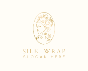 Turban Floral Woman logo design