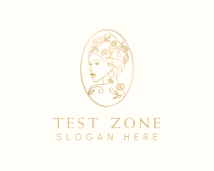 Turban Floral Woman logo design