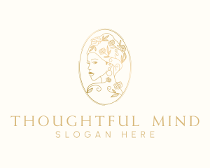 Turban Floral Woman logo design