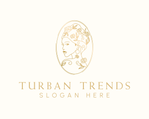Turban Floral Woman logo