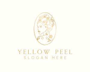 Turban Floral Woman logo design