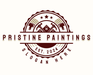 Hammer Painting Renovation logo design