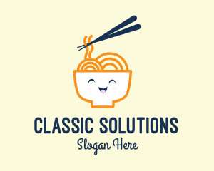 Happy Bowl Noodles logo design