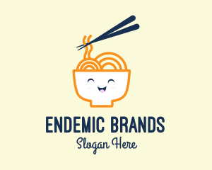 Happy Bowl Noodles logo design