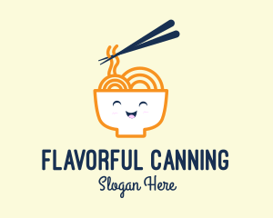 Happy Bowl Noodles logo design