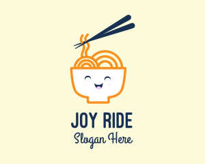 Happy Bowl Noodles logo design