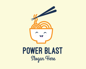 Happy Bowl Noodles logo design