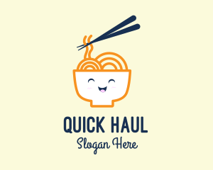 Happy Bowl Noodles logo design