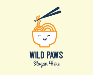 Happy Bowl Noodles logo design