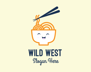 Happy Bowl Noodles logo design