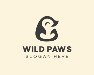 Animal Zoo Penguin logo design