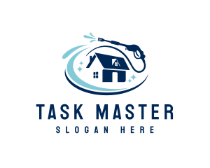 Pressure Washer Household logo design