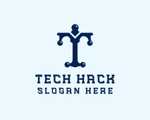 Tech Firm Letter T logo design