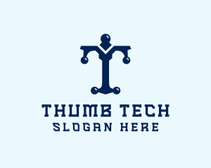 Tech Firm Letter T logo design