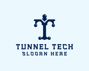 Tech Firm Letter T logo design