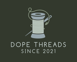 Crochet Yarn Thread Spool logo design