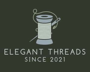 Crochet Yarn Thread Spool logo design