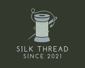 Crochet Yarn Thread Spool logo design