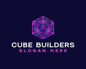 Technology Cyber Cube  logo design