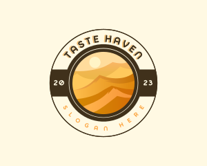 Desert Dune Landscape Logo