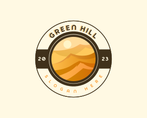 Desert Dune Landscape logo design