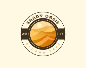 Desert Dune Landscape logo design