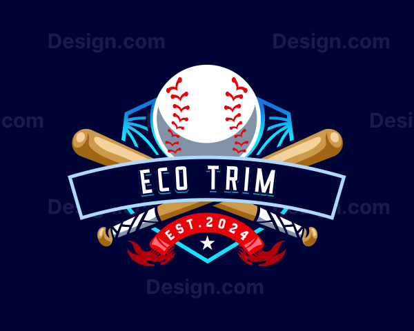 Baseball Sports League Logo