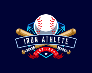 Baseball Sports League logo design