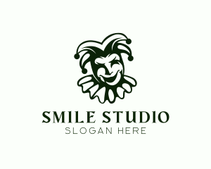 Circus Jester Clown logo
