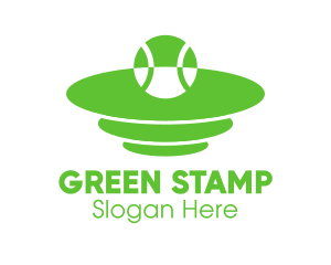 Green Tennis Court logo design