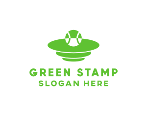 Green Tennis Court logo design