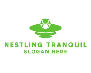 Green Tennis Court logo design