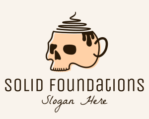 Skull Coffee Cup Logo