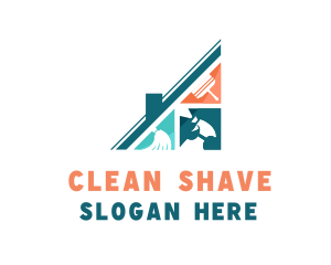 House Cleaning Maintenance logo design