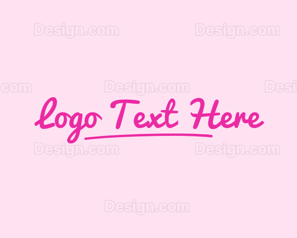 Fashion Script Brand Logo