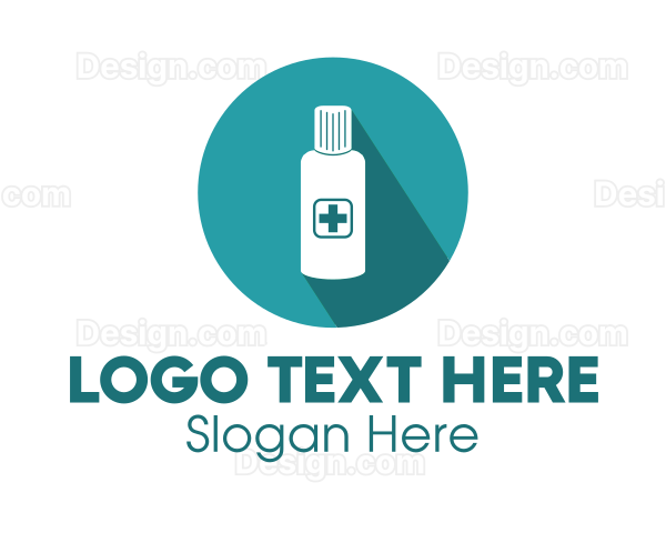 Blue Medicine Bottle Logo