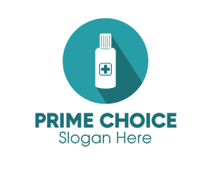 Blue Medicine Bottle logo design