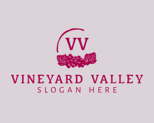 Grape Wine Vineyard  logo design