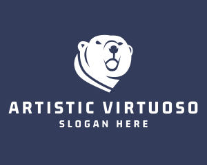 Wild Polar Bear logo design