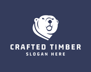 Wild Polar Bear logo design